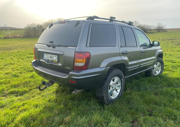 Jeep Grand Cherokee cena 25900 przebieg: 317000, rok produkcji 2003 z Tuchola małe 301